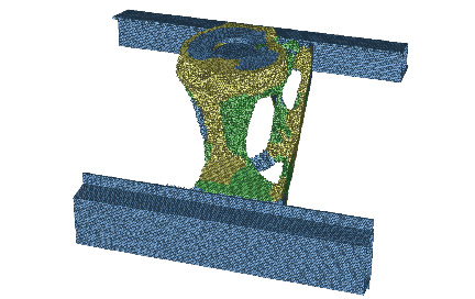 トポロジー最適化システムの構築：サスペンションタワー構造の3材料（鋼、アルミニウム、マグネシウム）の最適化